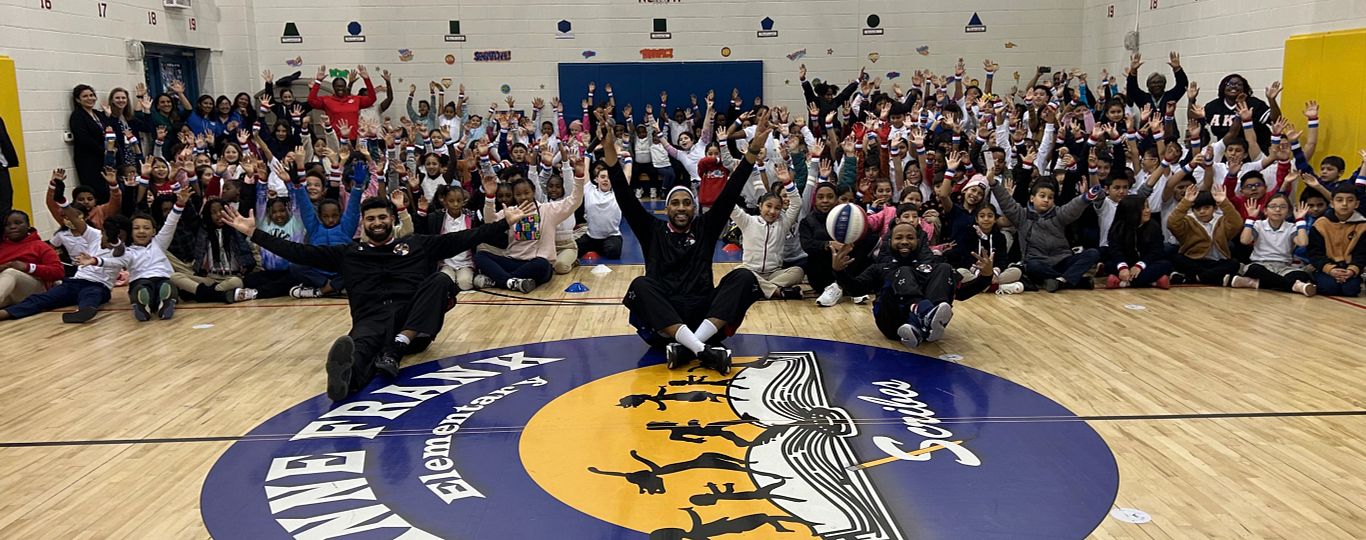 Harlem Globetrotters Kick Off 2024 Great Assist Event Series in Dallas, Recognizing 5th Grade Student, Mathias