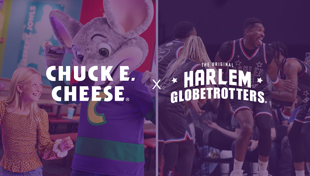 Chuck E. Cheese Teams Up with Harlem Globetrotters for  Sports & Family Entertainment Collaboration 