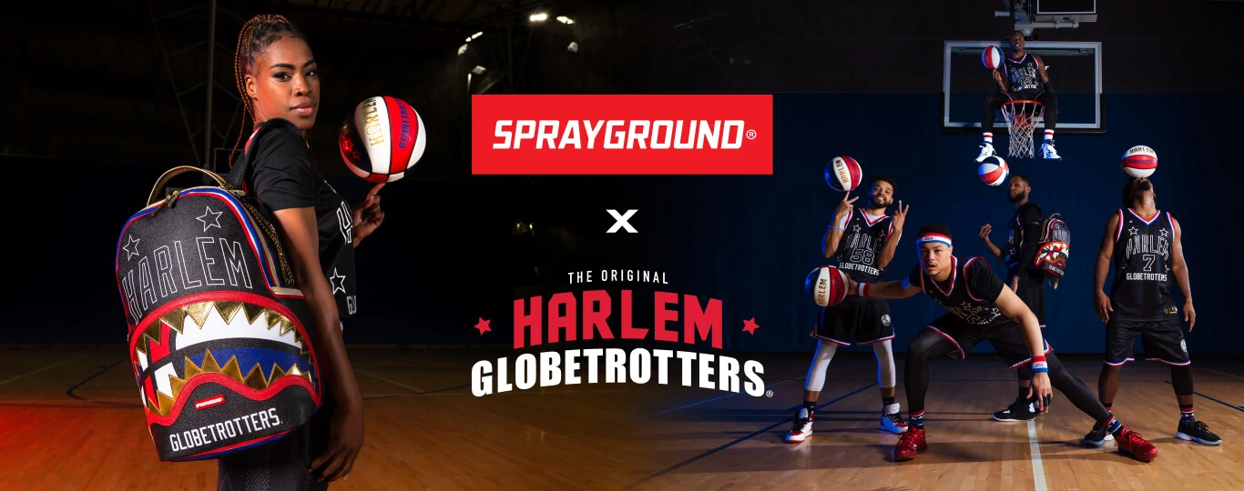 IT'S A SLAM-DUNK SUMMER AS SPRAYGROUND AND THE HARLEM GLOBETROTTERS COLLABORATE ON THE HOTTEST BAG COLLABORATION OF THE SEASON!